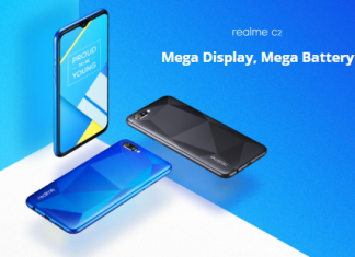 realme C2 Diamond Black Diamond Blue Colors