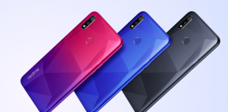 Realme 3i Diamond Black, Diamond Blue, Diamond Red