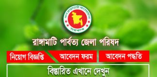 Rangamati district Council job circular