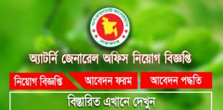 Attorney General Office job circular