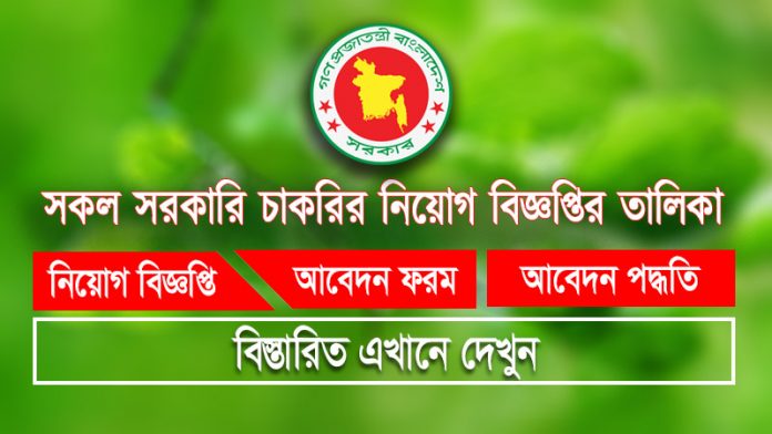 ongoing all goverment job circular in bangladesh