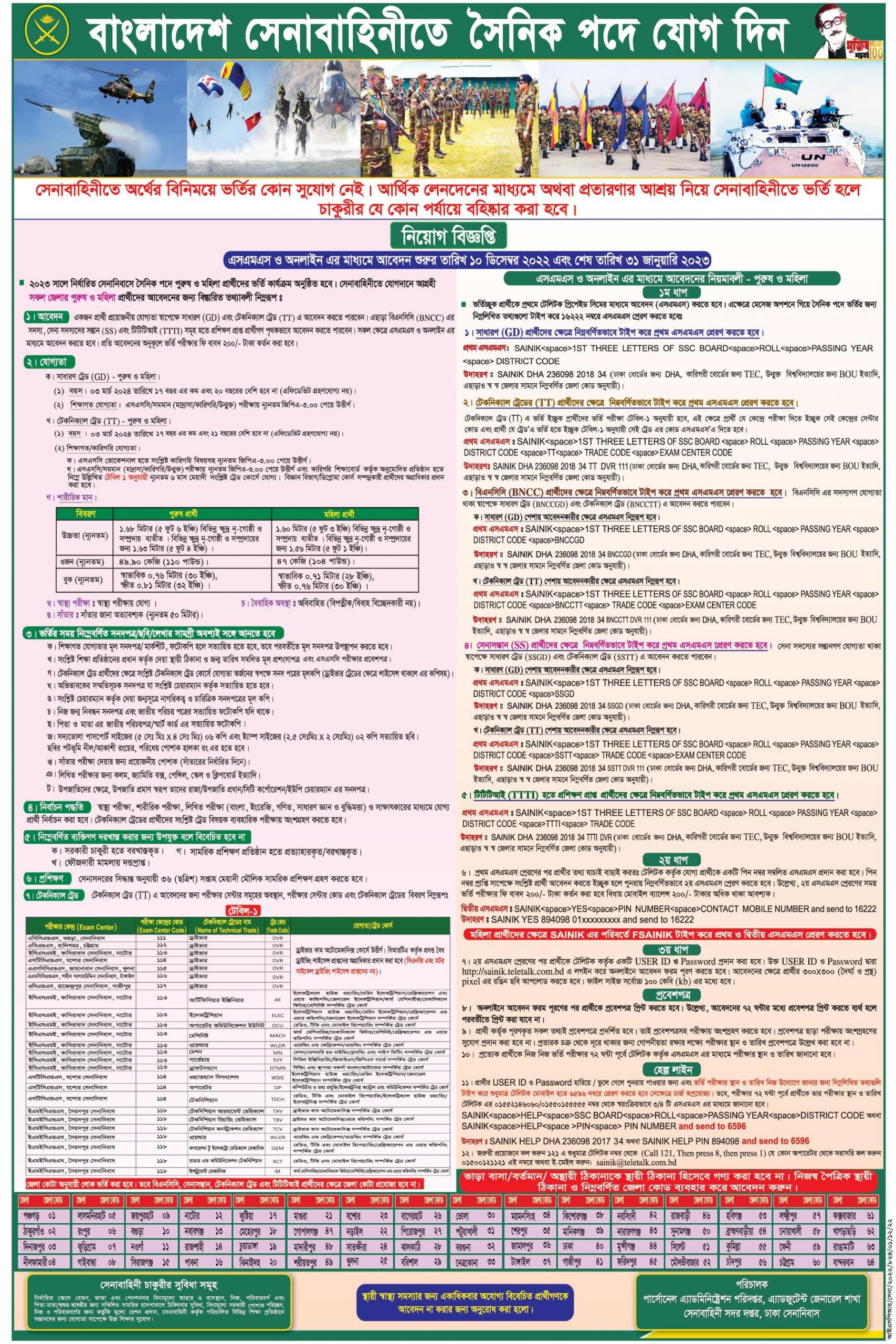 army job circular news 2023