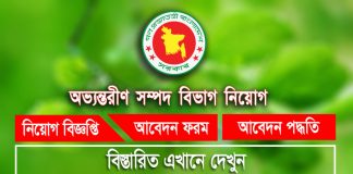 IRD Job circular