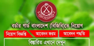 Border Guard Bangladesh (BGB) Job Circular