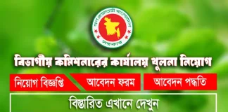 Khulna Div Job Circular