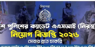 Police ASI job circular